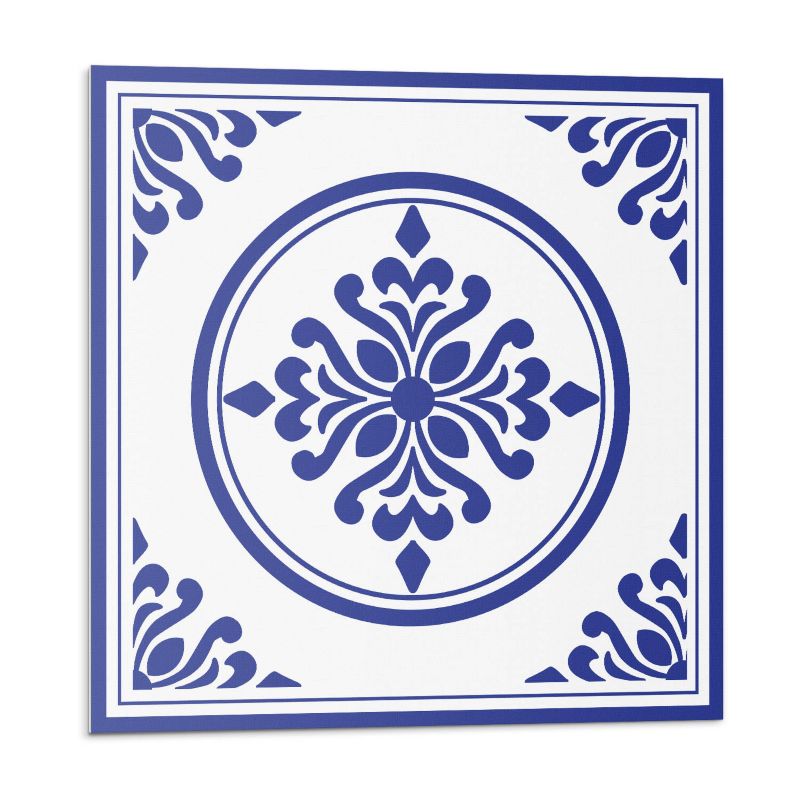 Kafelki samoprzylepne Wallfluent 20x20 cm Kwiatowy wzór z okręgami 20 szt.