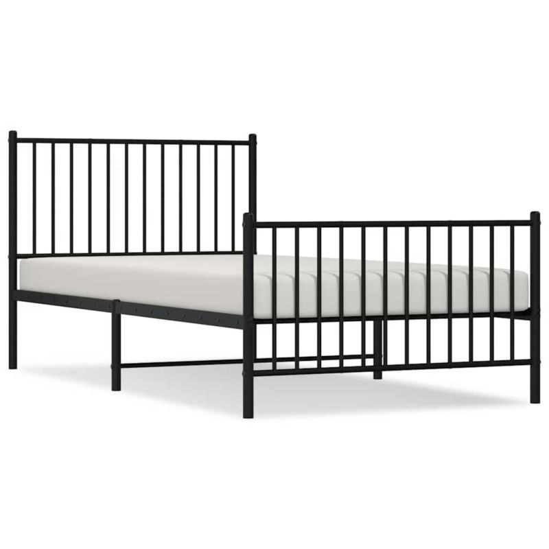 Łóżko metalowe WaszeMeble 100x200 cm czarny WM-350877 1 szt.