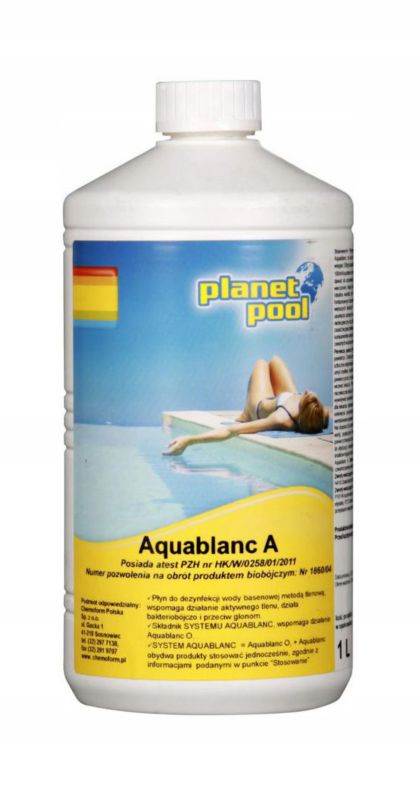 Chemia basenowa, Pool Systems, Chemoform, Aktywny tlen, Aquablanc A, 1L