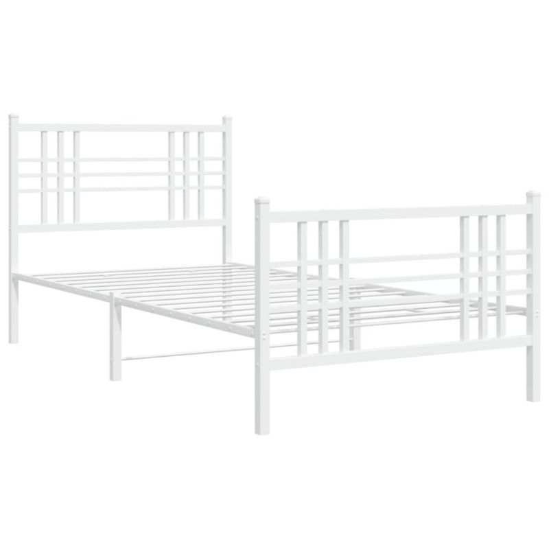 Łóżko metalowe WaszeMeble 107x203 cm biała WM-376387 1 szt.