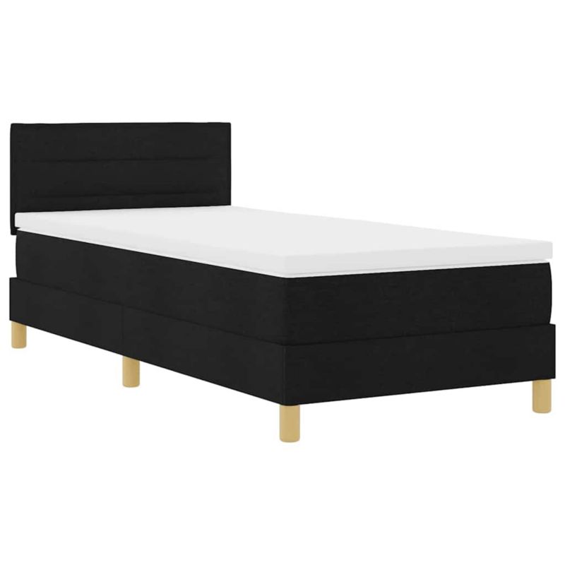Łóżko z materacem WaszeMeble 90x200 cm czarny WM-3338813 1 szt.