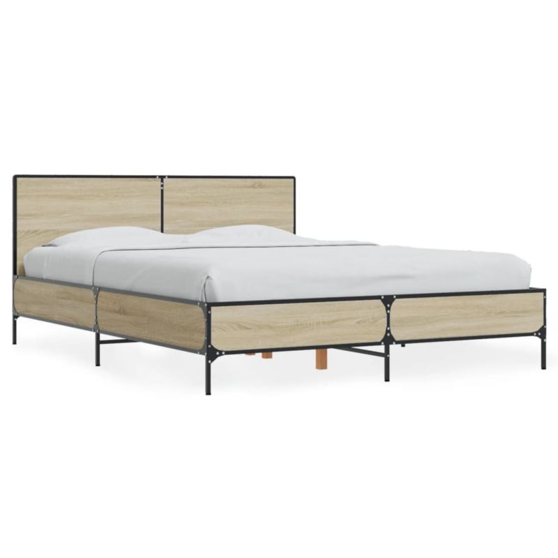 Łóżko metalowe WaszeMeble 120x200 cm brązowe WM-3279993 1 szt.