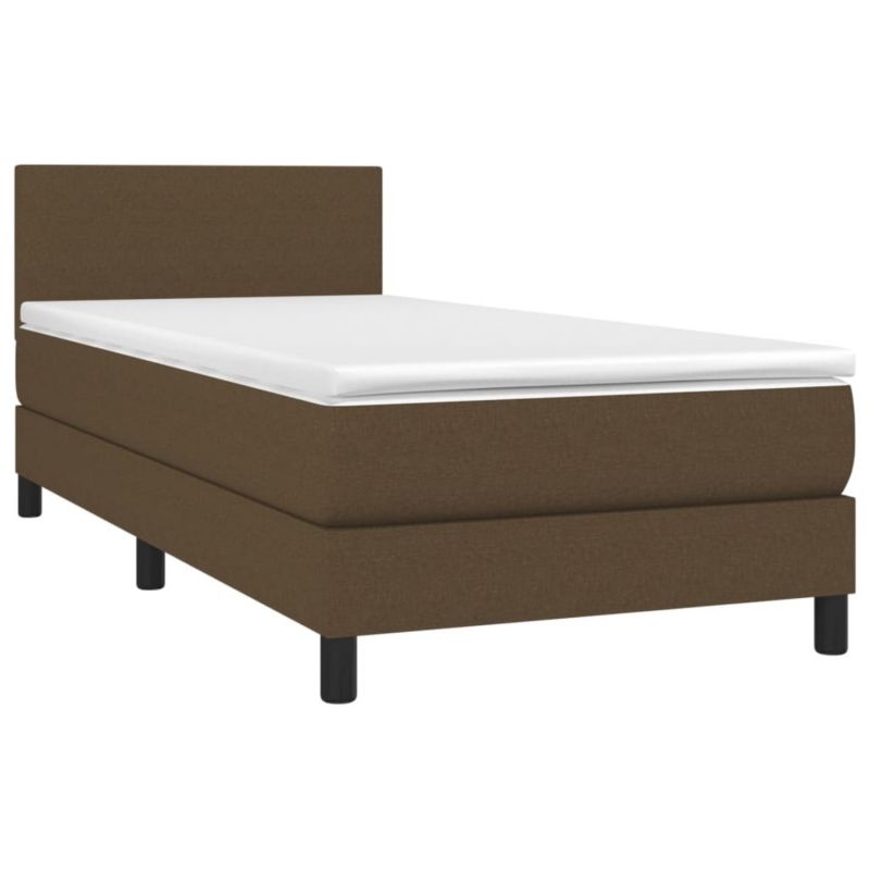 Łóżko kontynentalne WaszeMeble 100x200 cm brązowe WM-3139876 1 szt.