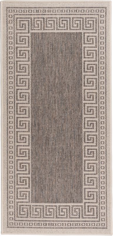 Dywan Multidecor Express In 67 x 140 cm ramka grecki szaro-beżowy 1 szt.
