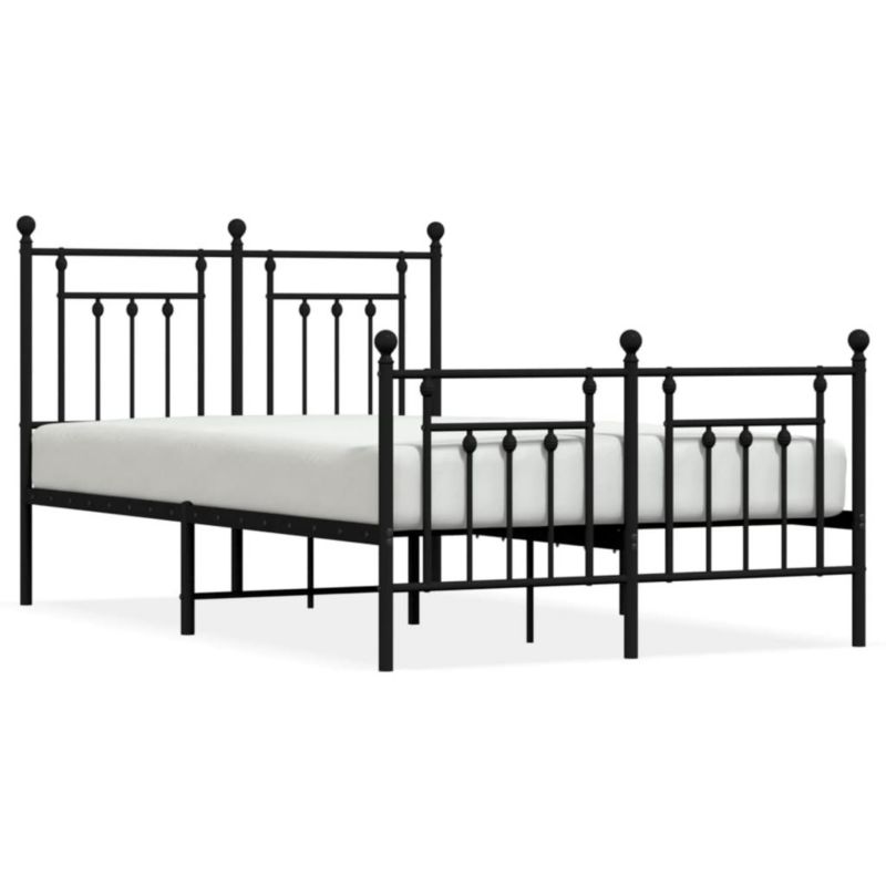 Łóżko metalowe WaszeMeble 120x200 cm czarna WM-353553 1 szt.