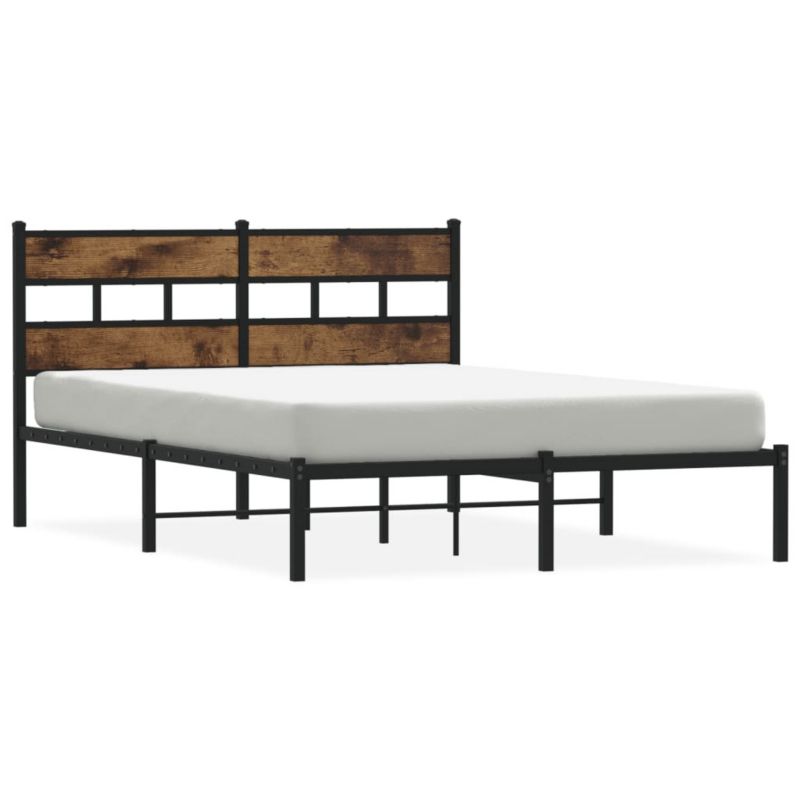 Łóżko metalowe WaszeMeble 140x190 cm dąb WM-4017053 1 szt.