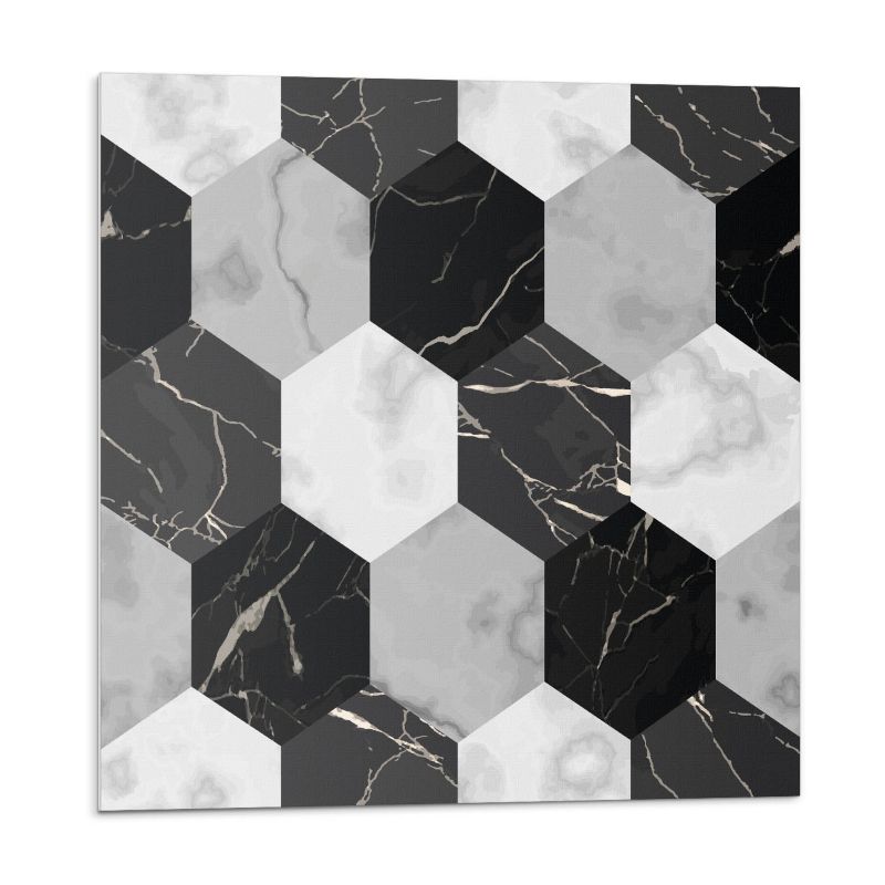 Kafelki samoprzylepne Wallfluent 30x30 cm Stylowe heksagony na nowoczesnym tle 9 szt.