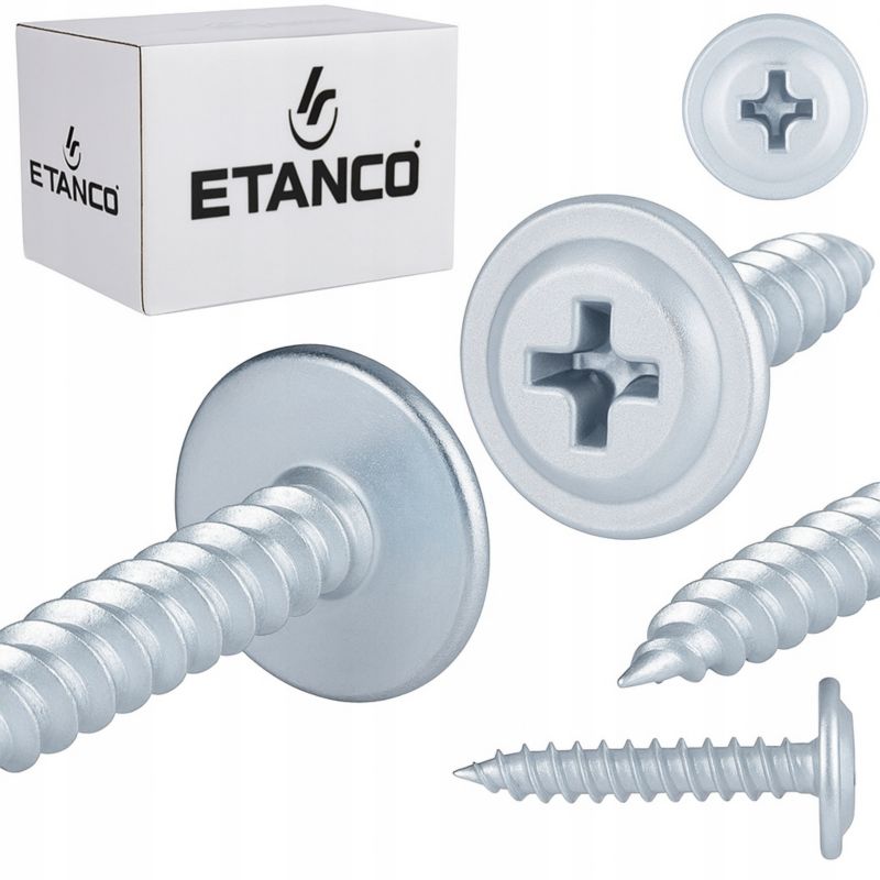 Wkręty Podkładkowe Etanco Do Drewna 4,2X65Mm, Ocynk Gm-S 250Szt.