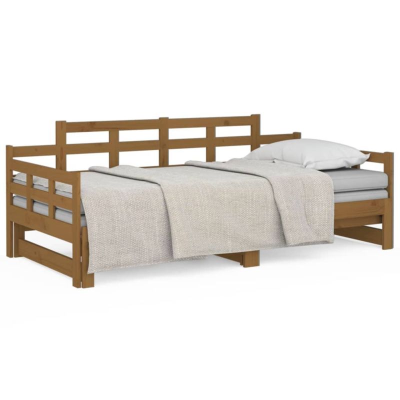 Łóżko dzienne WaszeMeble 90x190 cm rozsuwane brązowe WM-820355 1 szt.