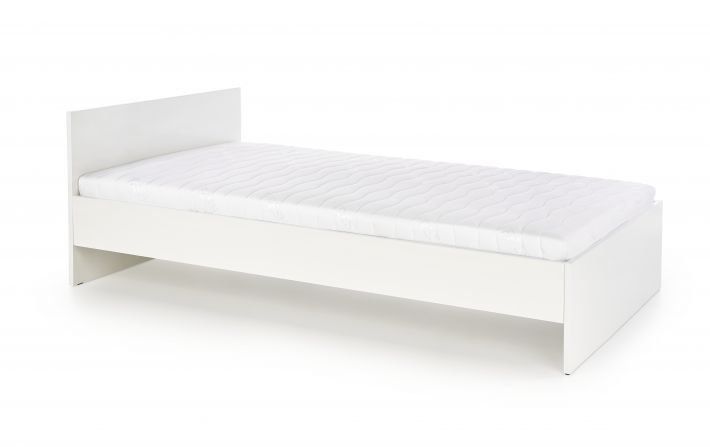Łóżko pojedyncze Lima 120x200 biały połysk HALMAR 1 szt.