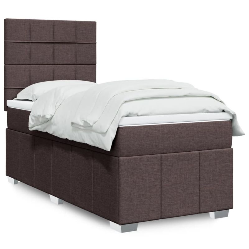 Łóżko kontynentalne WaszeMeble 90x190 cm brązowe WM-3291526 1 szt.
