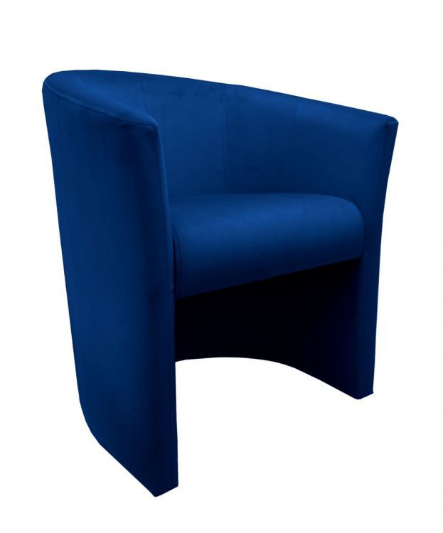 Fotel MAROS VELVET granatowy ATOS 1 szt.