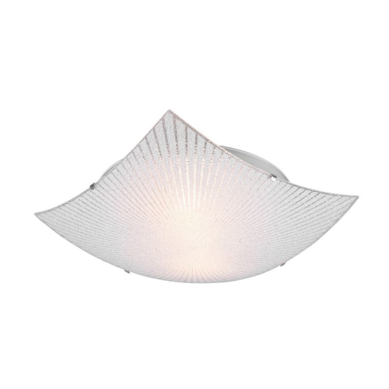 Plafon sufitowy nowoczesny Trio Elisa przezroczysto-biały 2 x E27 x 40W IP20 wym: 9,5 x 40 x 40 cm - 1 szt.