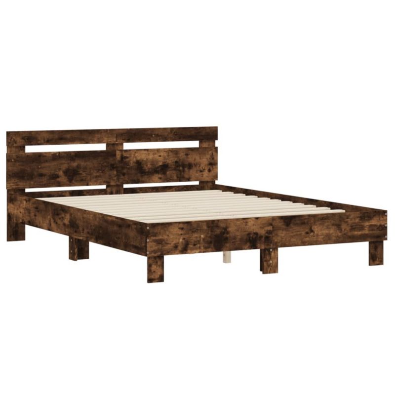 Łóżko drewniane WaszeMeble 150x200 cm brązowe WM-3207417 1 szt.