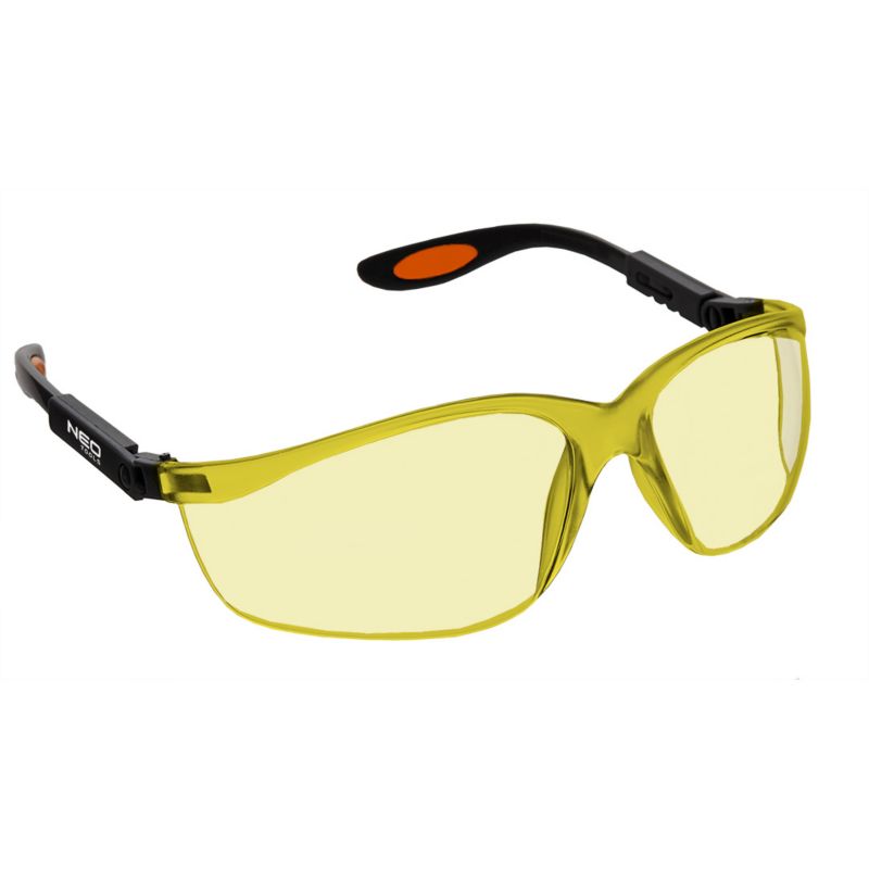 Okulary ochronne NEO TOOLS poliwęglanowe, żółte soczewki 1 szt