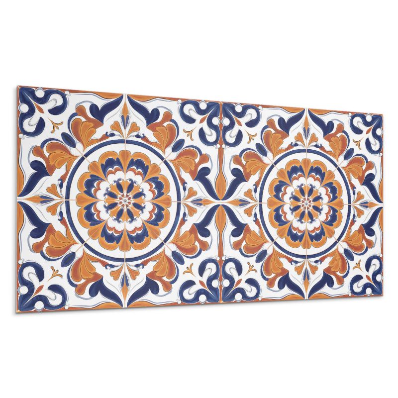 Kafelki samoprzylepne Wallfluent 40x20 cm Okrągły kwiatowy design 10 szt.