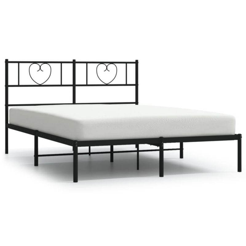 Łóżko metalowe WaszeMeble 120x190 cm czarna WM-355460 1 szt.