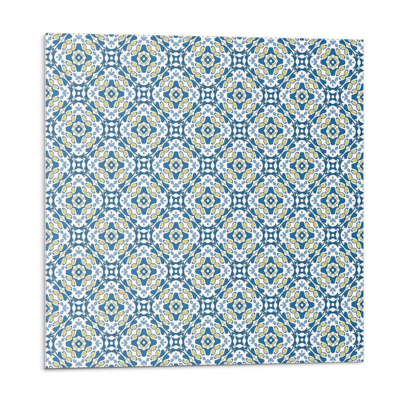 Kafelki samoprzylepne Wallfluent 30x30 cm Kwiatowy wzór w geometrycznej odsłonie 9 szt.