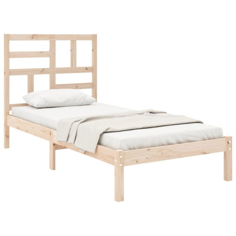 Łóżko drewniane WaszeMeble 90x200 cm brązowe WM-3105935 1 szt.