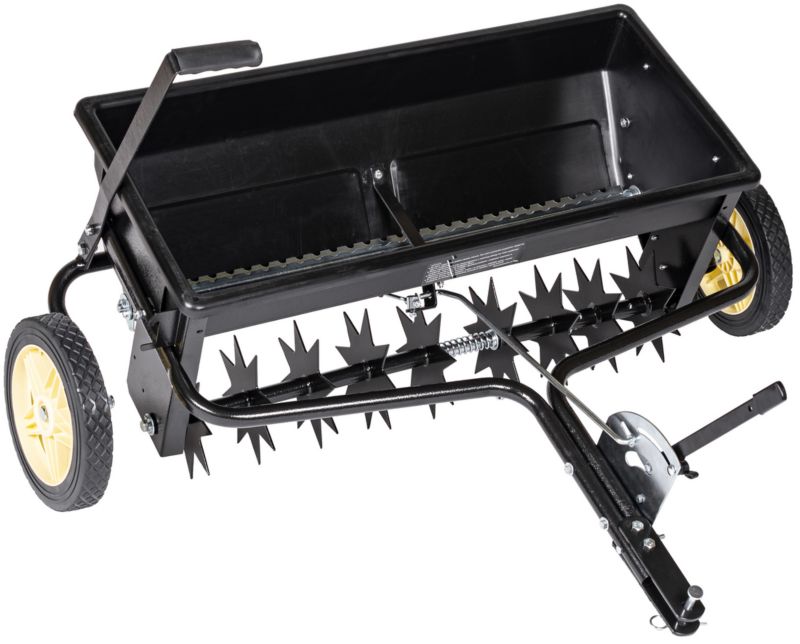 Cedrus Sp31509 Aerator Areator Siewnik Rozsiewacz Do Traktorka Ogrodowy 2W1 Poj. 43.5 L / 81 Cm 1 Szt.
