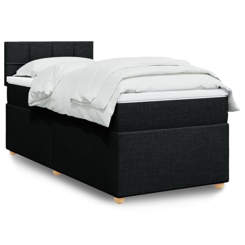 Łóżko kontynentalne WaszeMeble 90x200 cm czarne WM-3288865 1 szt.