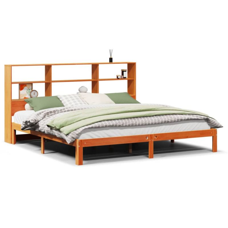 Łóżko drewniane WaszeMeble 180x200 cm brązowe WM-3322583 1 szt.