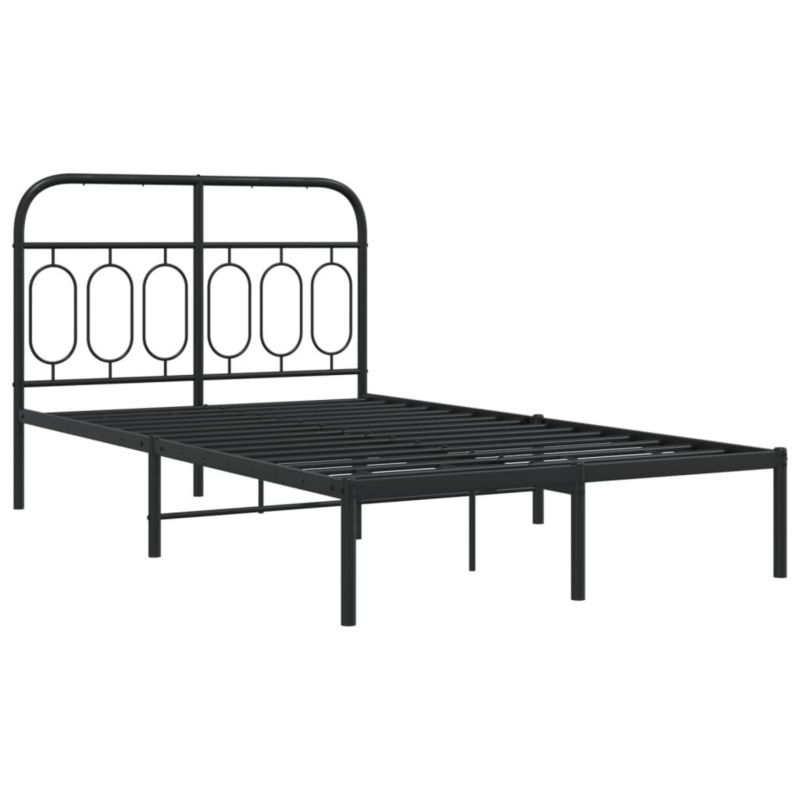Łóżko metalowe WaszeMeble 120x190 cm czarna WM-377114 1 szt.