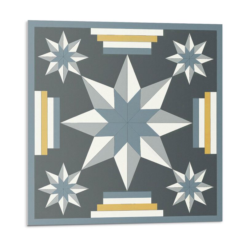 Kafelki samoprzylepne Wallfluent 30x30 cm Prostokątne układy gwiezdnych wzorów 9 szt.