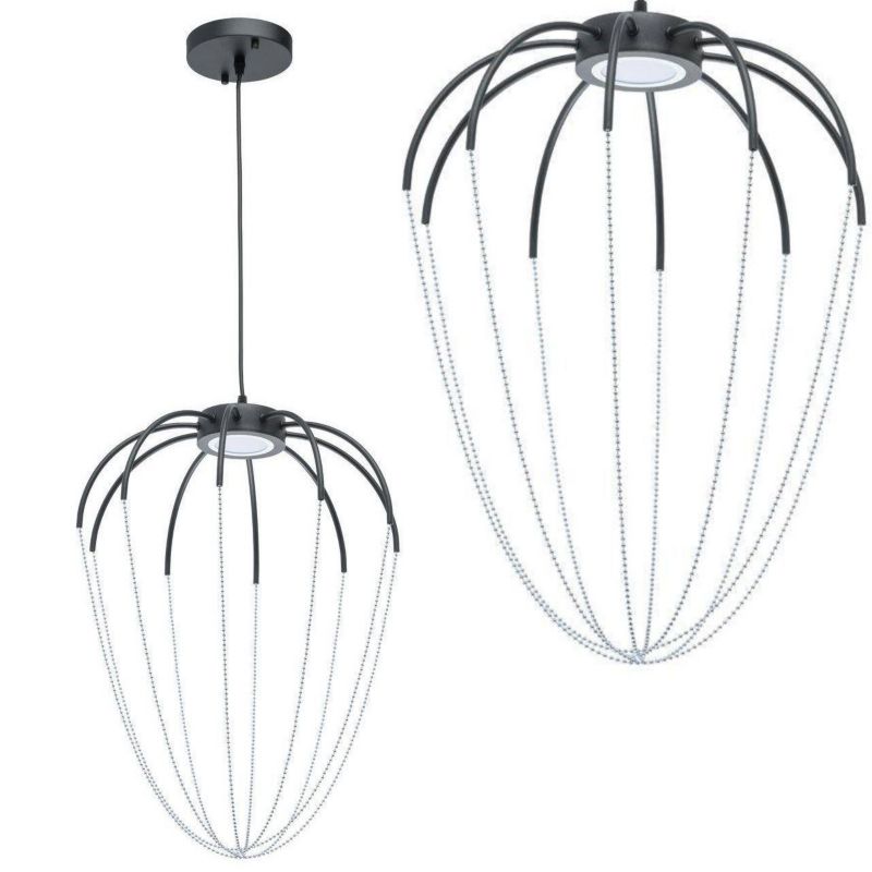 Lampa Sufitowa Wisząca Toolight App1476 Czarny 1 Szt