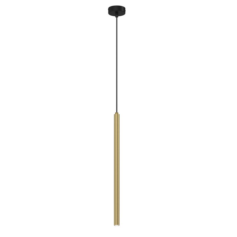 Lampa wisząca Luminex Yoru 1197 mosiądz szczotkowana-czarny mat tuba 1xG9 x 8W 1 szt.