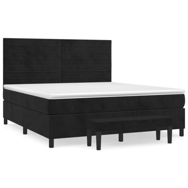 Łóżko kontynentalne WaszeMeble 160x200 cm czarne WM-3137913 1 szt.