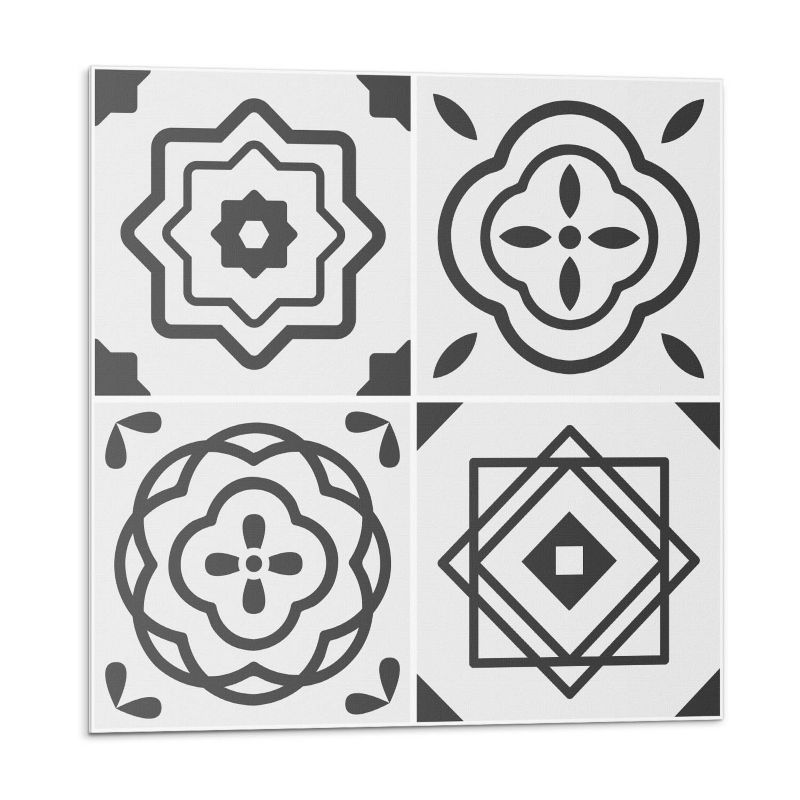 Kafelki samoprzylepne Wallfluent 50x50 cm Kwadratowe motywy geometryczne 4 szt.