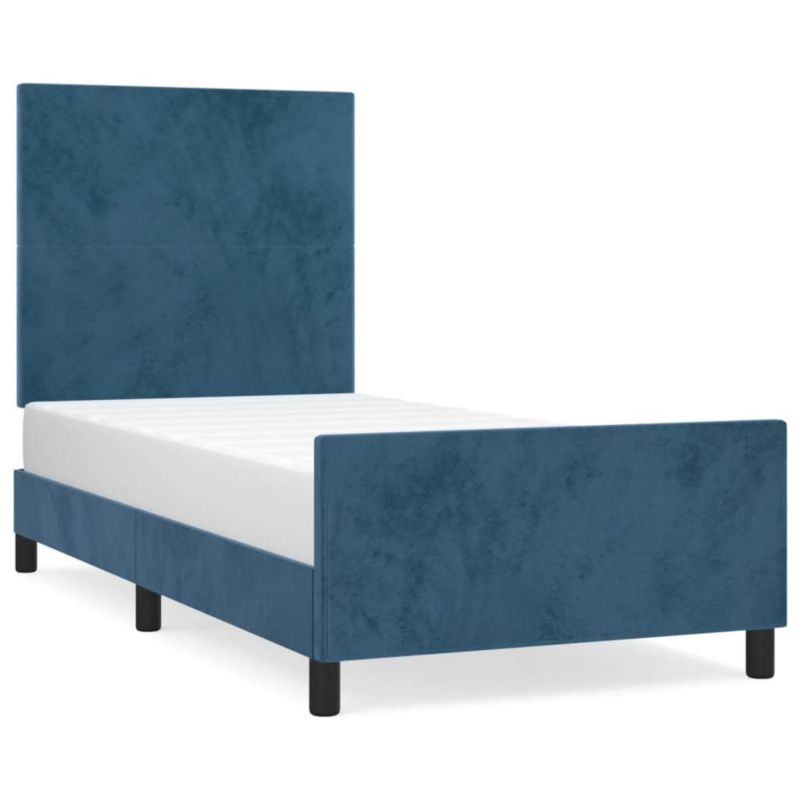 Łóżko tapicerowane WaszeMeble 90x200 cm ciemnoniebieska WM-3125615 1 szt.