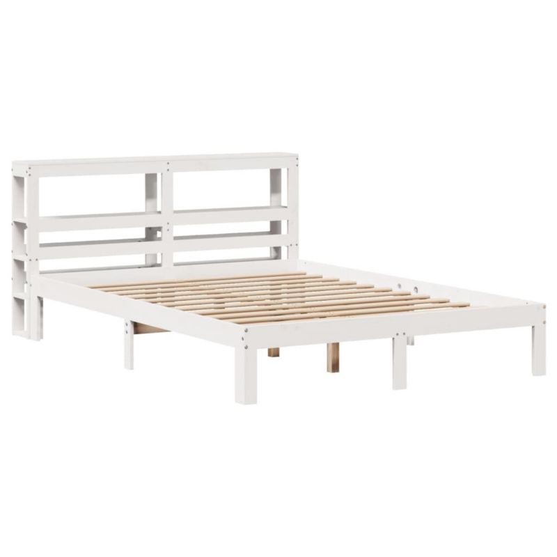 Łóżko drewniane WaszeMeble 140x190 cm biała WM-3306040 1 szt.