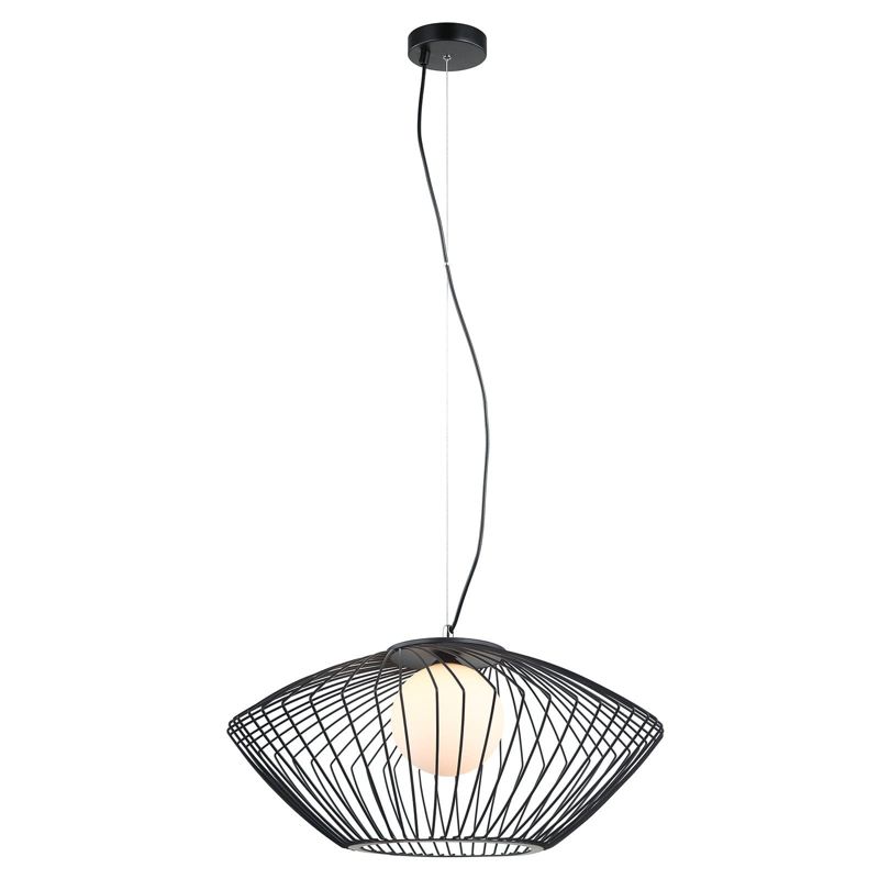 Żyrandol Italux Zeno 9523 czarno-biały nowoczesny 1xE27 x 40W 1 szt.