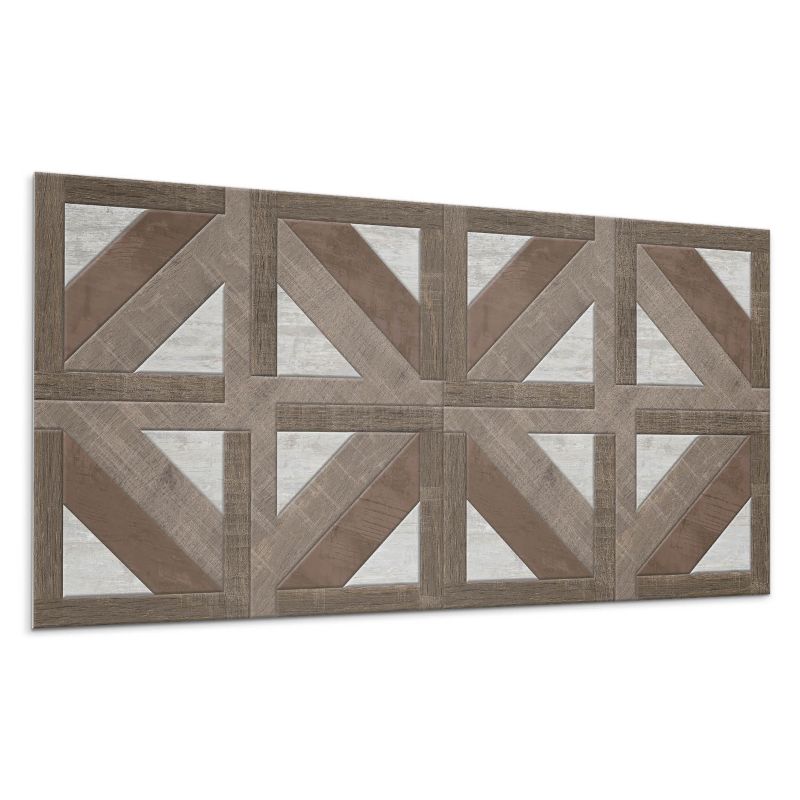 Kafelki samoprzylepne Wallfluent 40x20 cm Kształty drewna w betonowej formie 10 szt.