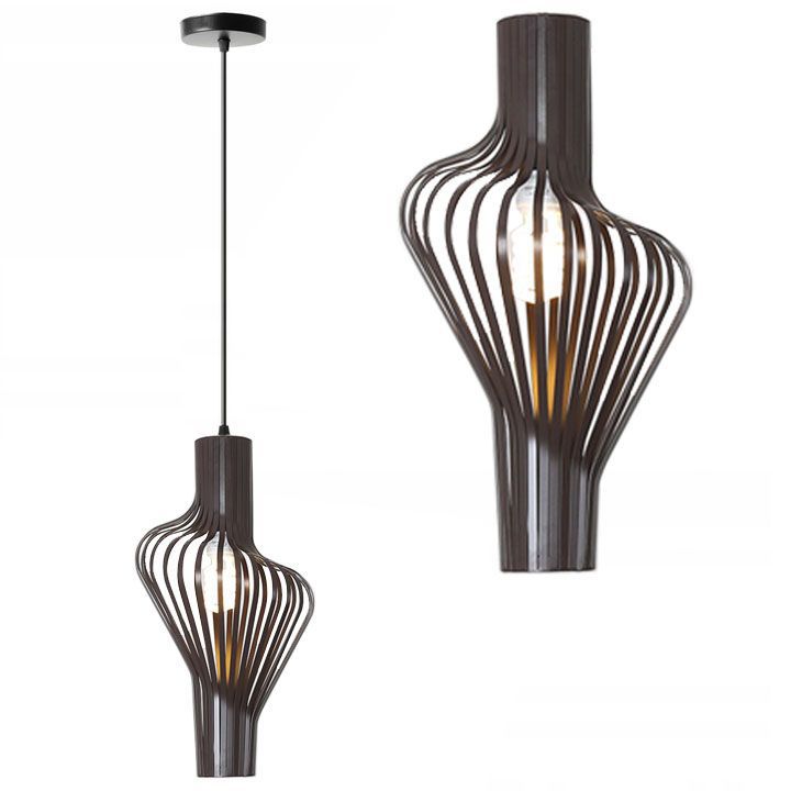 Lampa Sufitowa Wisząca Toolight App484-1Cp Czarny Biały 1 Szt