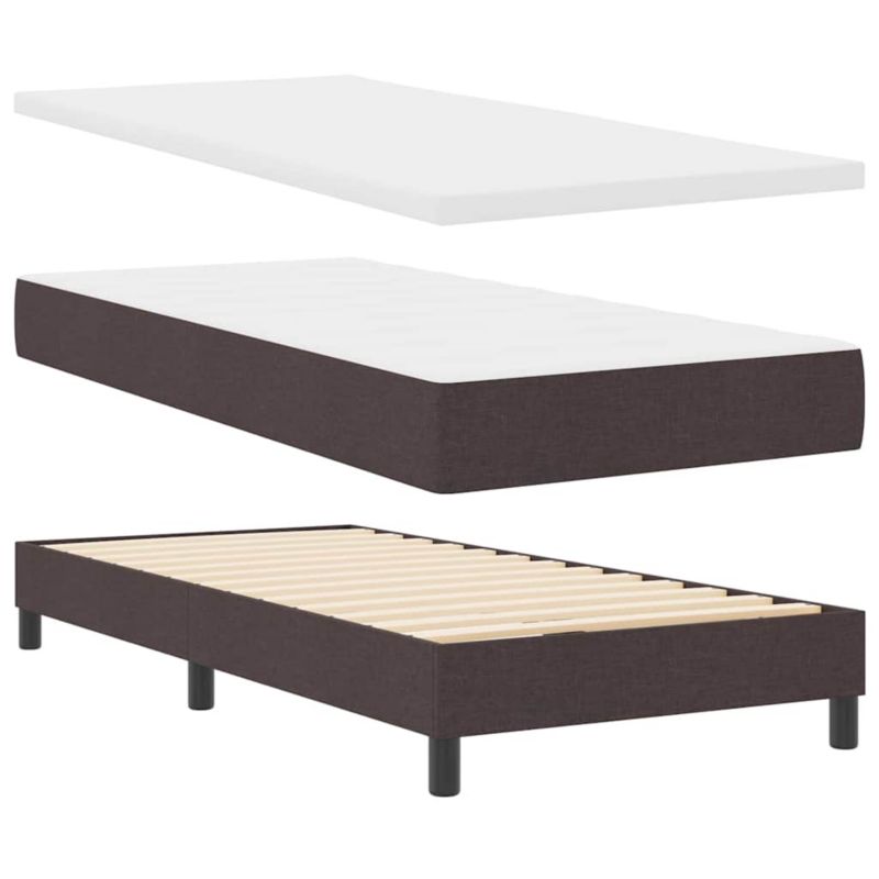 Łóżko z materacem WaszeMeble 100x200 cm brązowy WM-3340076 1 szt.