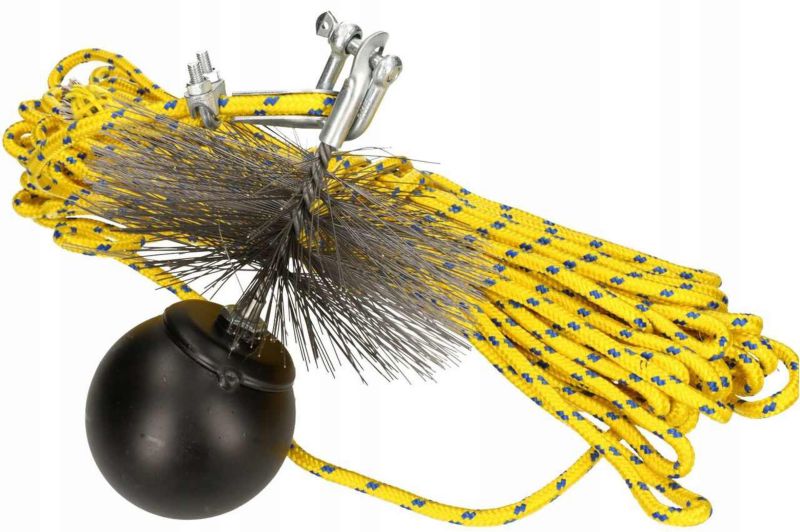 Zestaw kominiarski KOTARBAU 150 mm do czyszczenia kominów lina 6 m 1 kpl.