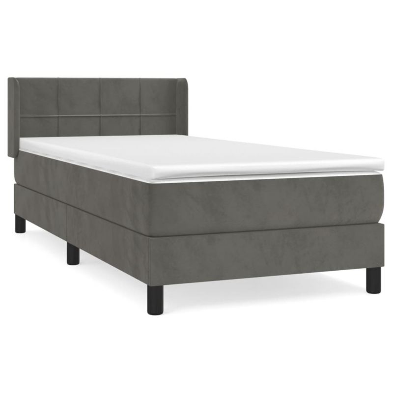 Łóżko kontynentalne WaszeMeble 80x200 cm ciemnoszary WM-3130926 1 szt.