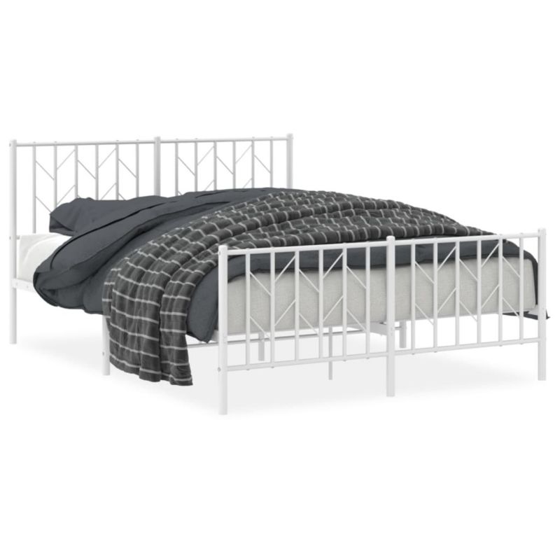 Łóżko metalowe WaszeMeble 135x190 cm biała WM-374503 1 szt.