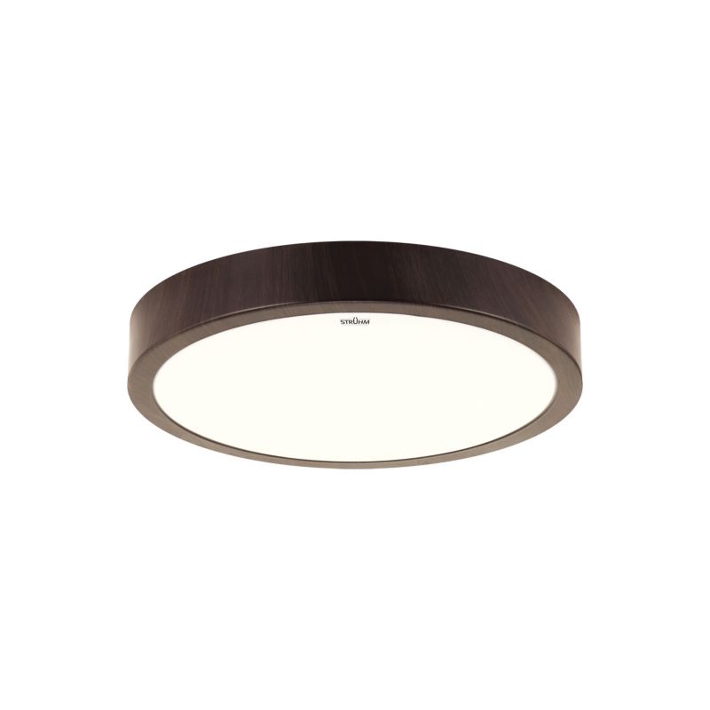 Plafon sufitowy lampa Struhm Atut wenge-biały LED 18W 4100K 1260lm łazienkowy IP44 wym: 4 x 28 x 28 cm tworzywo sztuczne - 1 szt.