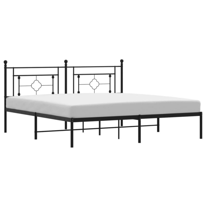 Łóżko metalowe WaszeMeble 180x200 cm czarny WM-374343 1 szt.