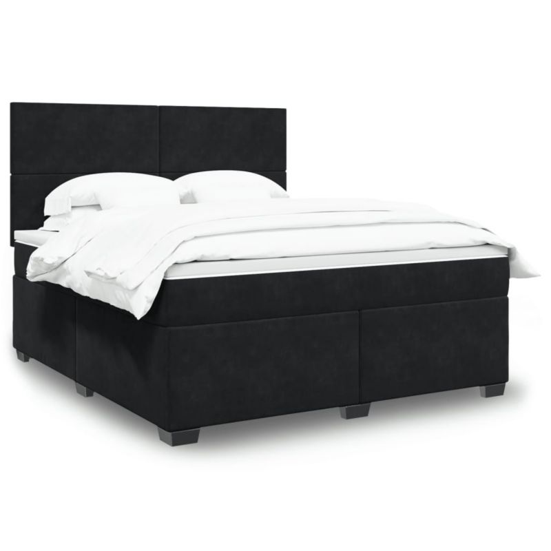 Łóżko kontynentalne WaszeMeble 180x200 cm czarne WM-3290974 1 szt.
