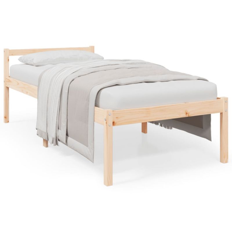 Łóżko drewniane WaszeMeble 100x200 cm brązowe WM-810604 1 szt.