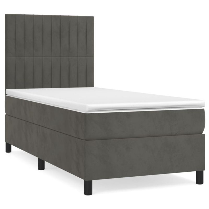 Łóżko kontynentalne WaszeMeble 80x200 cm ciemnoszary WM-3143110 1 szt.