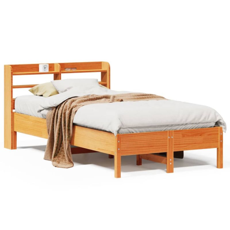 Łóżko drewniane WaszeMeble 75x190 cm brąz WM-3306914 1 szt.