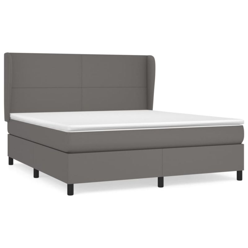 Łóżko kontynentalne WaszeMeble 180x200 cm szare WM-3128929 1 szt.
