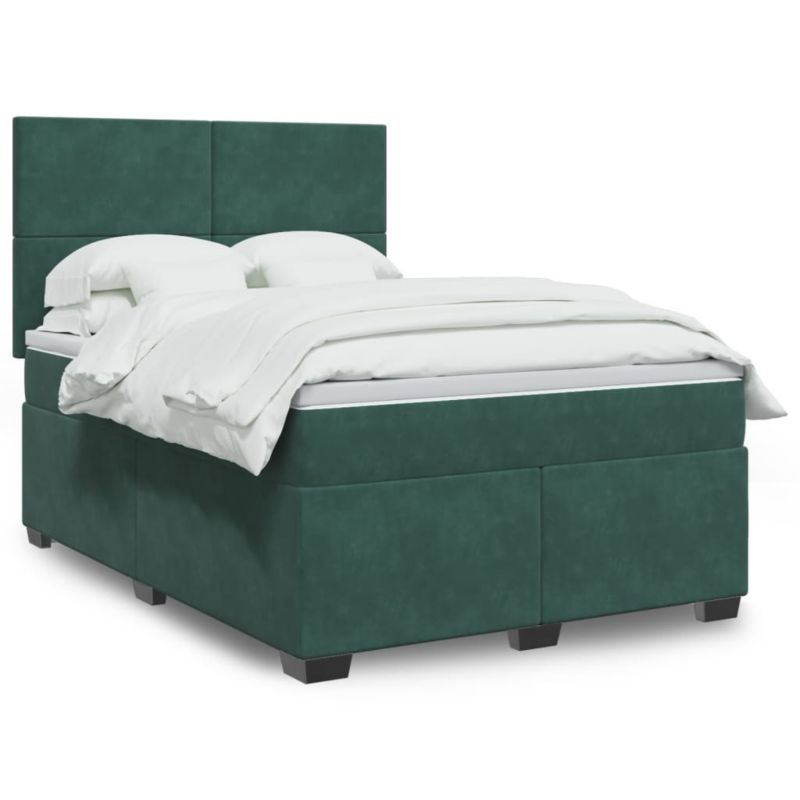 Łóżko kontynentalne WaszeMeble 160x200 cm ciemnozielone WM-3290951 1 szt.