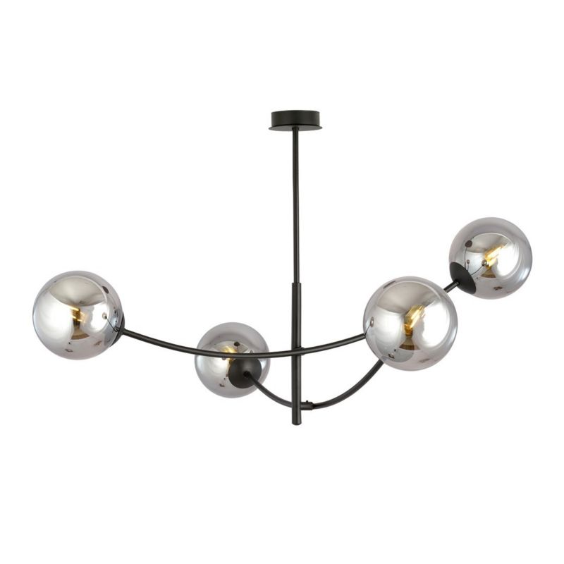 Żyrandol Emibig Hunter czarny-chromowany wym: 63 x 89 cm 4xE14 x 10W 1 szt.